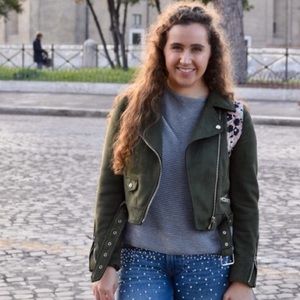 zara olive green suede jacket